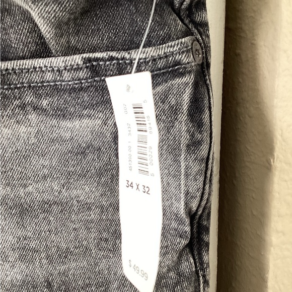 Old Navy NWT Slim Built-In-Tough/Built-In-Flex Men Black/Gray Jeans Sz 34X32 - Picture 5 of 5